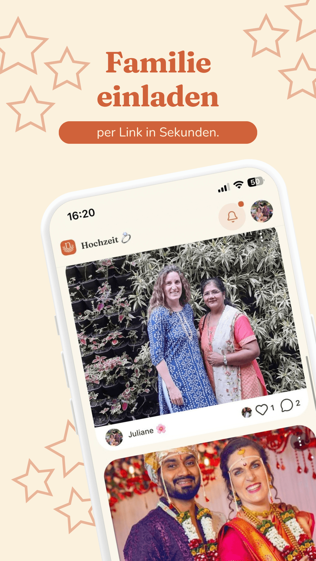 Familie ins Nest einladen